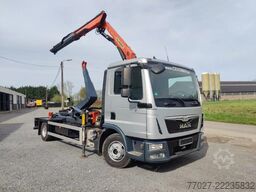 MAN TGL 12.250 Containersysteem met kraan Palfinger...