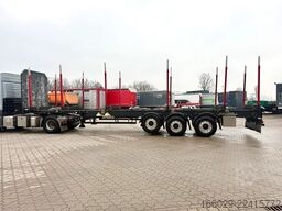 SCHWARZMÜLLER Holz Auflieger mit Schemel und Rungen TÜV NEU