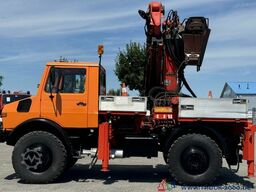 Unimog U1700 Kran PK16000 + Jib Höhe 22,50m + Winde