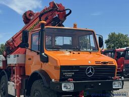 Unimog U1700 Kran PK16000 + Jib Höhe 22,50m + Winde