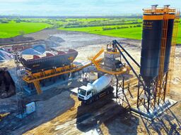 FABO Concrete Batching Plant 120 M3/H Compact Concrete Batching Plant