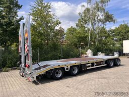 Möslein T4 VB H1 gerade  neuer 4 Achs Tieflader gerade hydraulischen Rampen