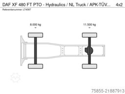 DAF XF 480 FT PTO - Hydraulics / NL Truck / APK-TÜV...