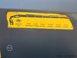 Scania R490 R 490 8x2 Euro 6 HMF 8520-K6 + JIB FJ2000-K6