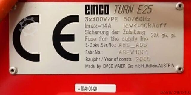 τόρνος CNC EMCO EMCOTURN E25 CNC-Drehmaschine + Wanne