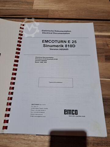 τόρνος CNC EMCO EMCOTURN E25 CNC-Drehmaschine + Wanne