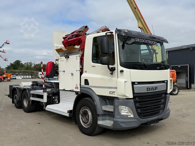 Containervervoer DAF CF 330 6x2 ZEILADER+KETTINGSYSTEEM