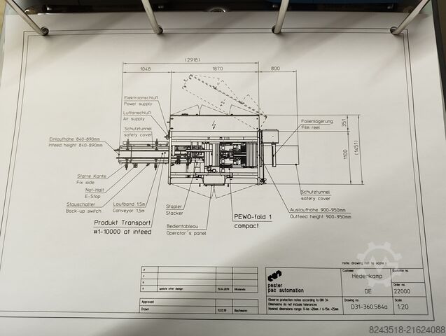 Stroj na úplné obalování Pester PEWO-fold 1 Compact