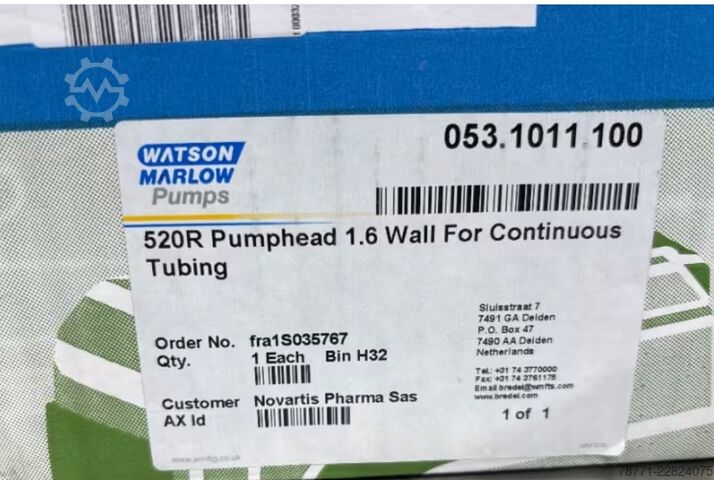 Peristaltische pomp kop Watson-Marlow 520R