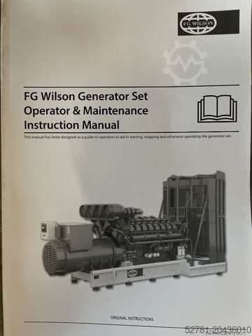 Agregate FG Wilson P2500-1E - 2500 kVA Surplus Genset - DPX-25085