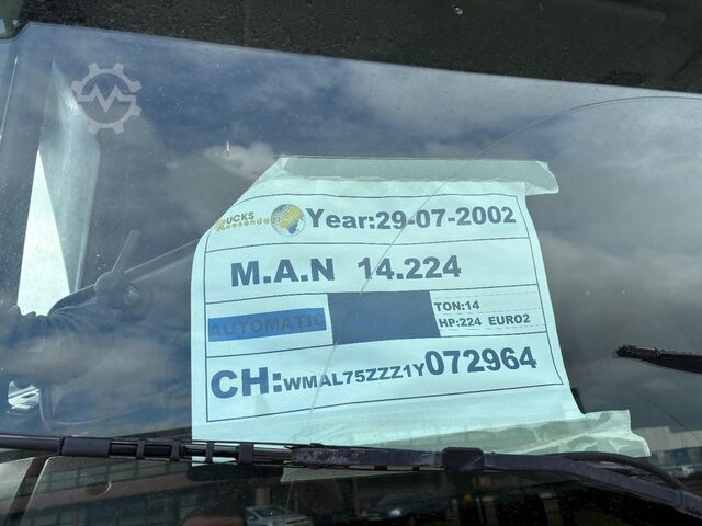 Φορτηγό γερανού MAN 14.224 + EURO 2 + platfrom 11.5meter + EFFER 95...