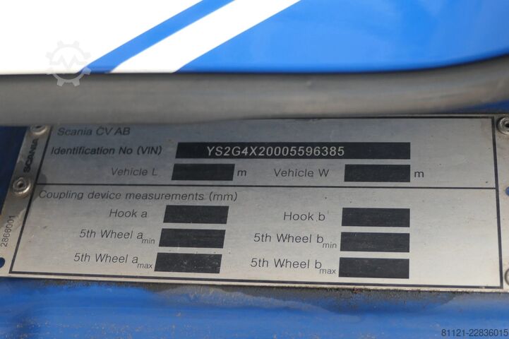 Posuvná plachta Scania G320 NGS | Sliding curtains | Dhollandia 2000Kg...
