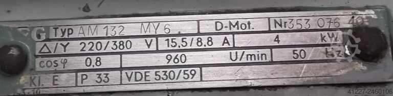 Motor eléctrico de 4 kW 960 RPM AEG AM132MY6