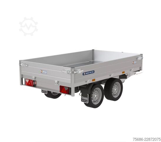 Tøístranná sklápìèka Saris ⭐ Kipper 256x150x30 2000Kg Handpumpe