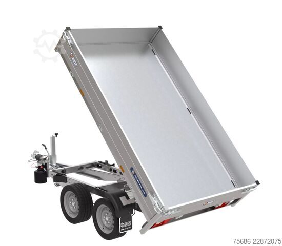 Tøístranná sklápìèka Saris ⭐ Kipper 256x150x30 2000Kg Handpumpe