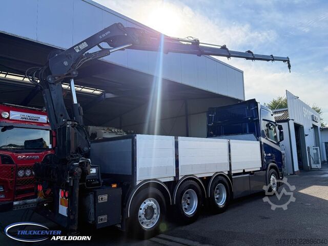 Plataforma de carga Scania R650 V8 NGS HIAB 288 EP-5 Hipro, 8x4, Euro 6