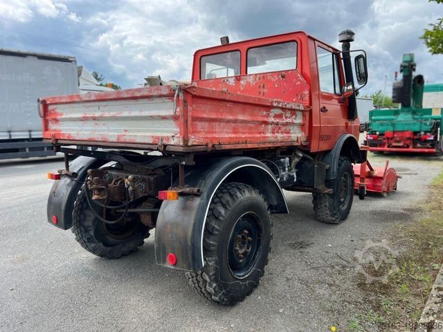 Andere MERCEDES-BENZ Unimog U 424 2-Achs Allradkipper Front+Heckhydra