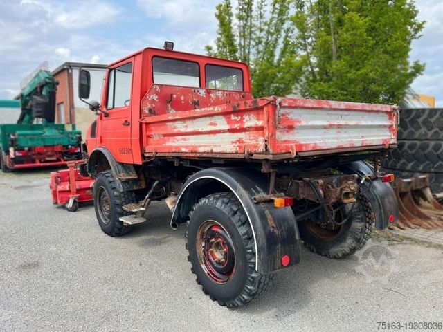 Andere MERCEDES-BENZ Unimog U 424 2-Achs Allradkipper Front+Heckhydra