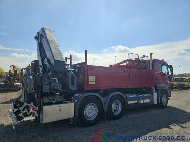 Jeřáb na nákladním automobilu MAN TGS 26.440 Hiab 477 15m 13,2m=2,62T Arbeitskorb