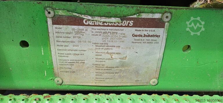 Schaarlift Genie GS 2665 ic