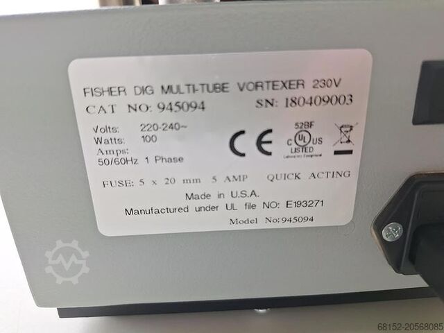 Fisher Digitale Multi-buis Vortexer Mixer Schudder Fisher Digital Multi-tube