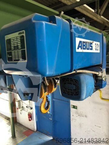  Wciągnik elektryczny ABUS 3,2 t + zblocze hakowe ABUS+zwijacz przewodu