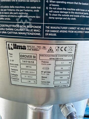 50 litrelik salata kurutucu Nilma Idrover 50