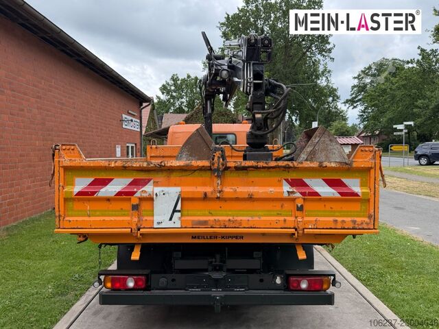 Třístranná sklápěcí dodávka FUSO Canter 7C18 3 S-Kipper /Hiab 055 12m 500 kg FUNK