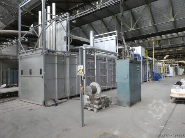 Kontinuierliche Gas-Tunnelöfen FORNAX F.G.T. 40,5 . 2,6 . 1,92 / 13