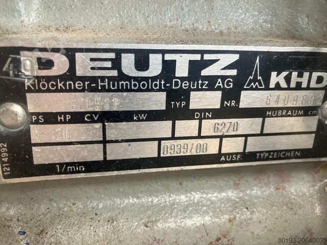 Generator DEUTZ 