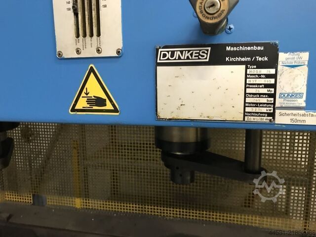 Hydraulisk press Dunkes HDSR  75