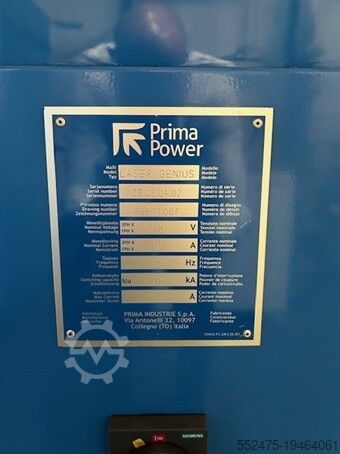 Lasersnijmachine Prima Power Laser Genius Fiber LGf 2040