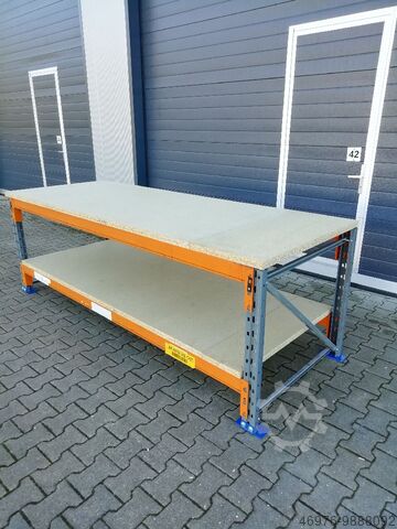Werkbank Werktafel Paktafel Elvedi Dexion S2 /2.870 x 1.000 x 938mm/ Traversen 2.690 mm