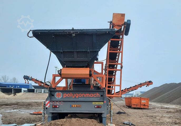 Razbijanje biljke Polygonmach PPI Mobile crushing screening unit with impactor