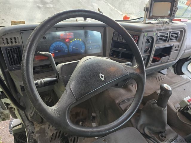 Roll-off tipper truck RENAULT Kerax 420 dci/Kran Hiab 080B-2/ Multilift Haken