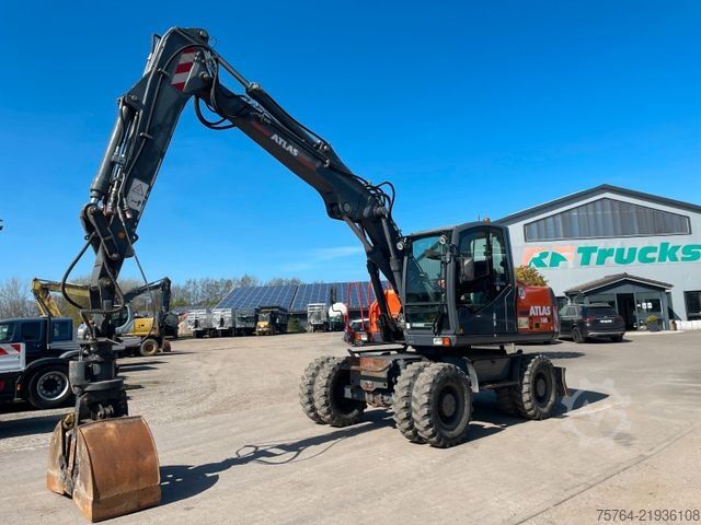 Tekerlekli ekskavatör ATLAS 160 W/Verstellausleger/Zusatzhydraulik/3x Stück