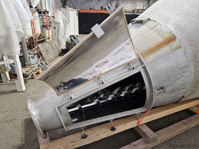 3,125 Litre Hosokawa Model 35-MSC-44 Stainless Steel Nauta Mixer - Double Screw HOSOKAWA 35-MSC-44