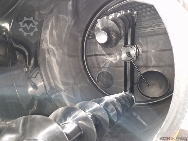 3,125 Litre Hosokawa Model 35-MSC-44 Stainless Steel Nauta Mixer - Double Screw HOSOKAWA 35-MSC-44