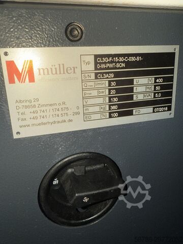 System wysokiego ciśnienia do maszyn cnc Muller Combiloop CL3G