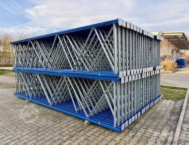 Heavy-duty shelving pallet racks 14 lfm Jungheinrich MPB Palettenregale H: 500cm, Fachlast: 2100 kg