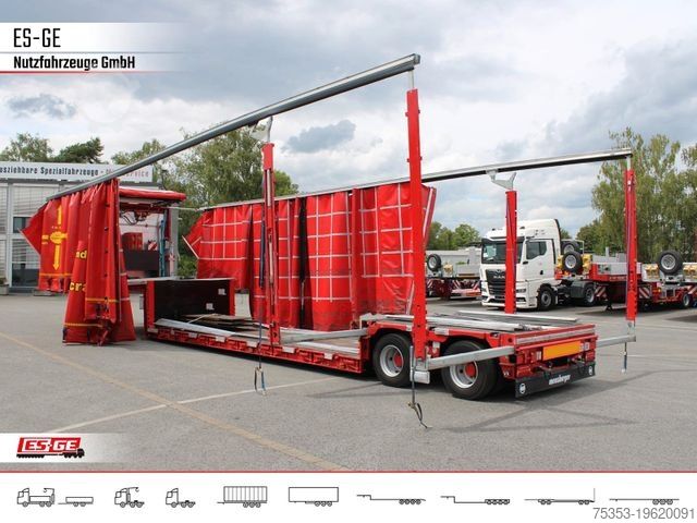 Dieplader oplegger MEUSBURGER 2-Achs-Jumbo-Tiefbett, verbreiterbar