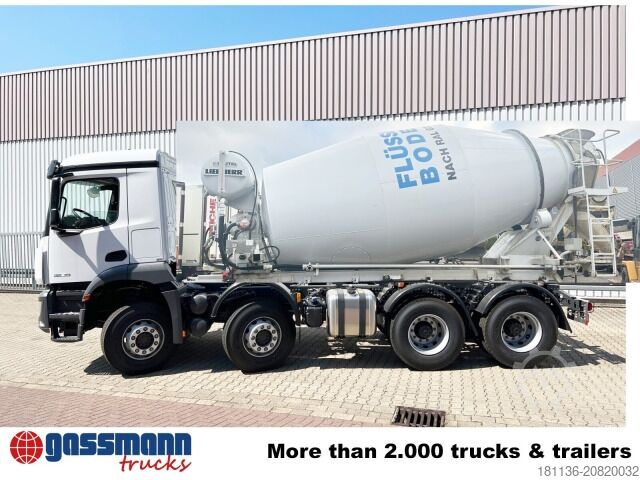 Roll-off tipper truck Mercedes-Benz Arocs 3240 8x4, Abroller VDL SK-25-5700