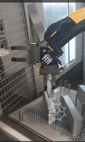 Cellule robotisée FANUC pour l’asservissement de machines CNC Teximp d.o.o. URC-12
