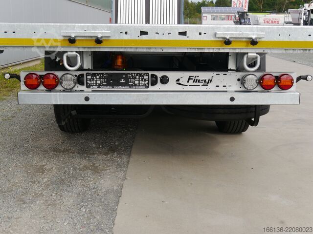 öppen semitrailer Fliegl SDS 390 Plateau mit Verriegelung+Rungen