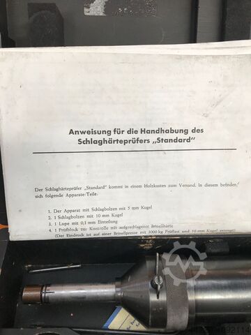 Impact hardheid tester Bauart Professor Baumann Nr.523