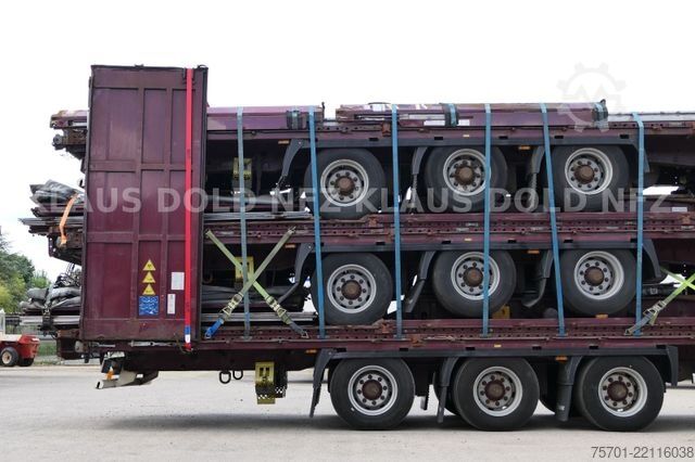 Åben sættevogn med presenning KRONE SD Pritsche Plane XL MegaLiner Bordwände 5x