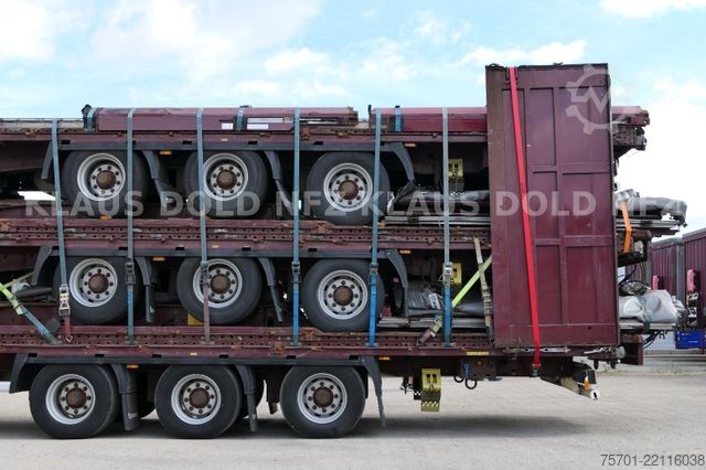 Åben sættevogn med presenning KRONE SD Pritsche Plane XL MegaLiner Bordwände 5x