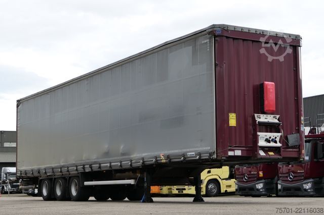 Åben sættevogn med presenning KRONE SD Pritsche Plane XL MegaLiner Bordwände 5x