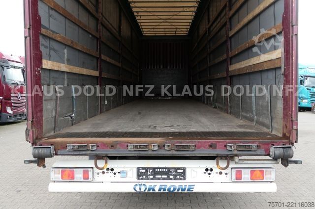 Åben sættevogn med presenning KRONE SD Pritsche Plane XL MegaLiner Bordwände 5x