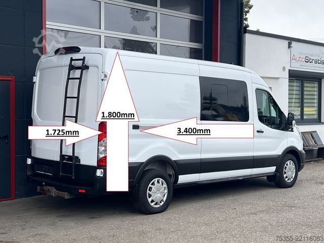 Højt tag varevogn FORD Transit 350 L3 Trend Klima Tempomat AHK 3-Sitze